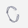 Bracelet Varech - Bleu Marine & Blanc