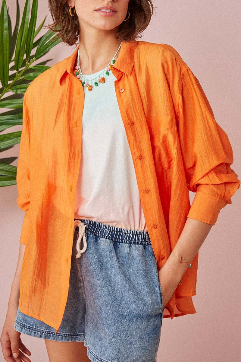 Camisa Varenon - Papaya