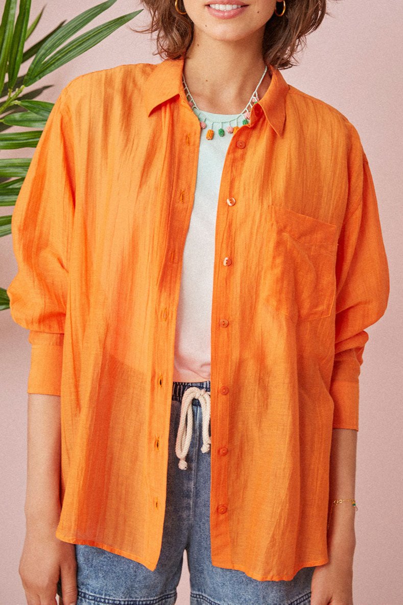 Camisa Varenon - Papaya