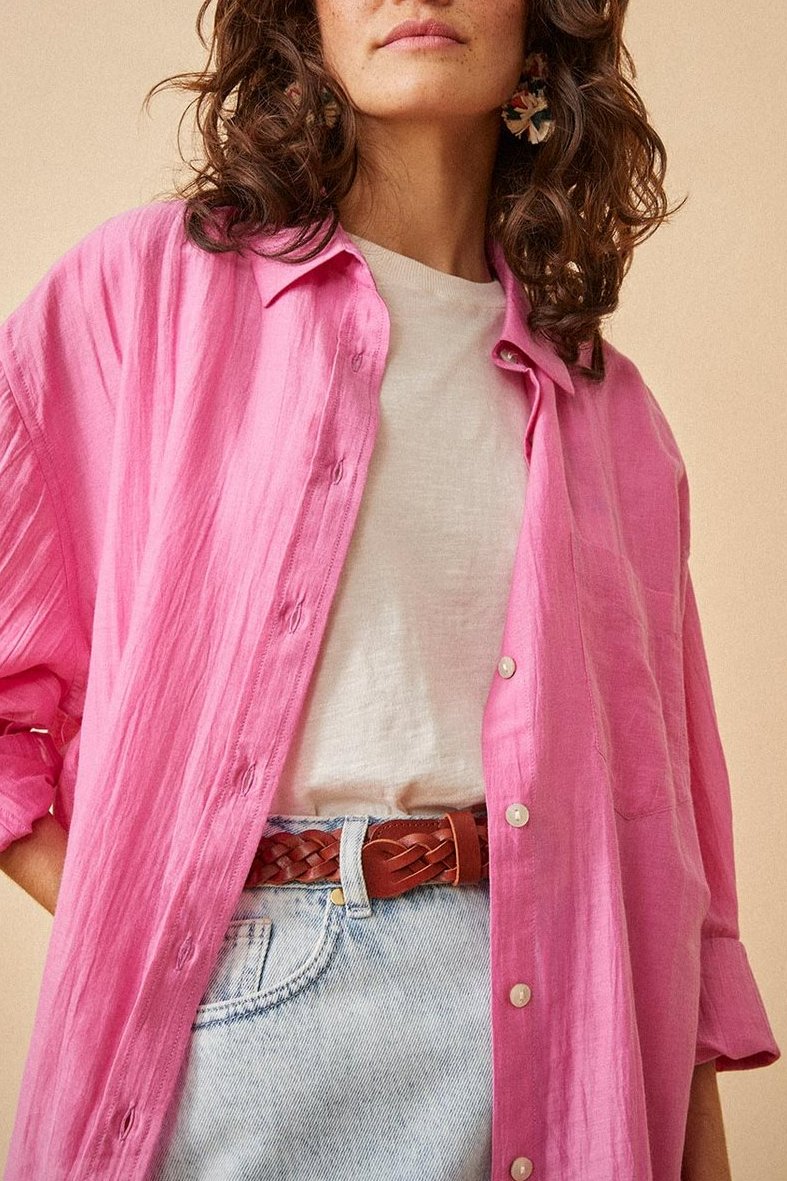 Camisa Varenon - Rosa Neón