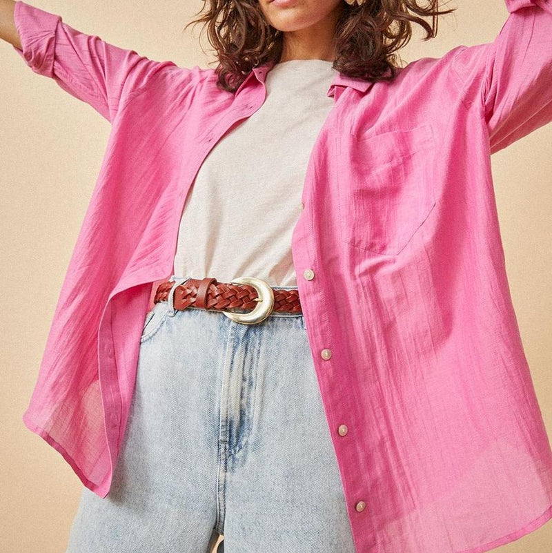 Camisa Varenon - Rosa Neón