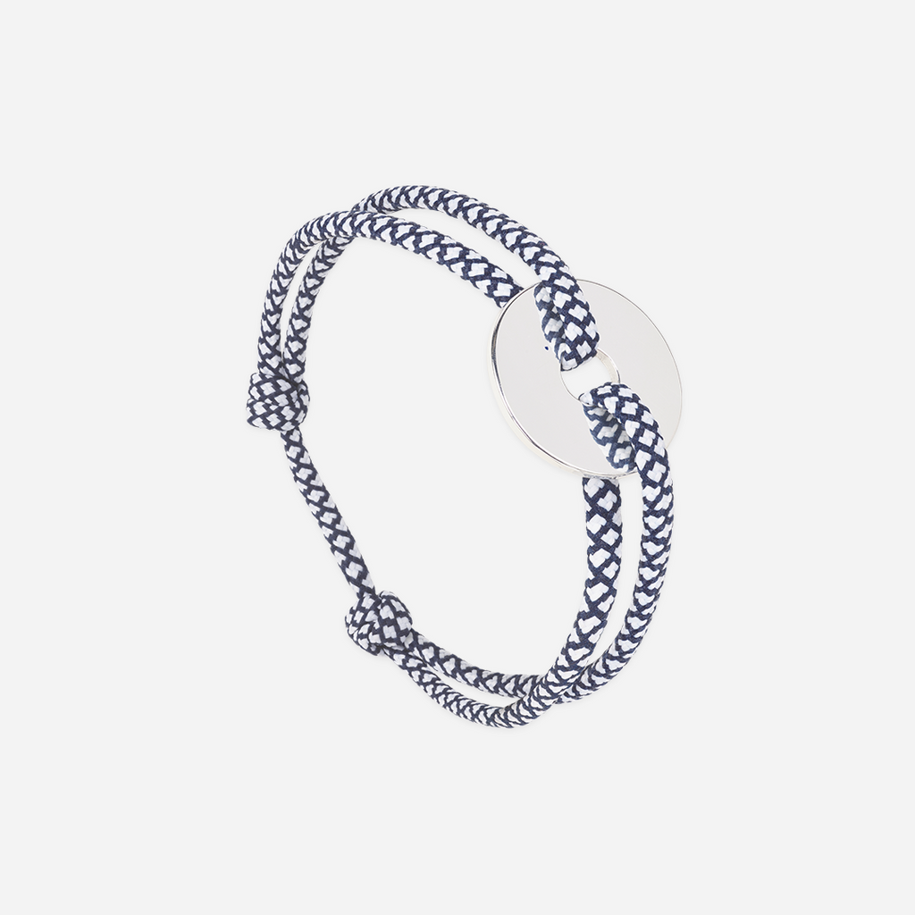 Bracelet Vareuse - Bleu Marine & Blanc