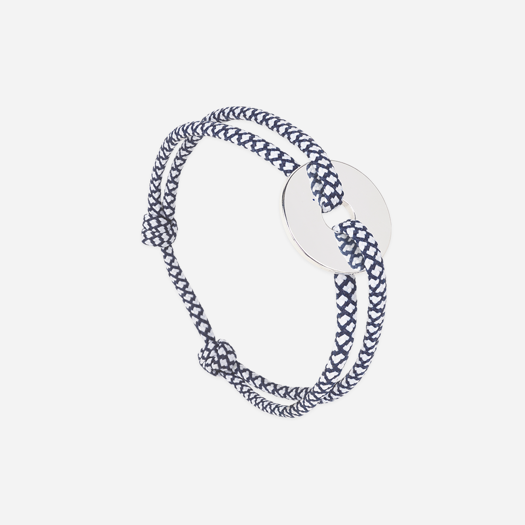 Bracelet Vareuse - Bleu Marine & Blanc