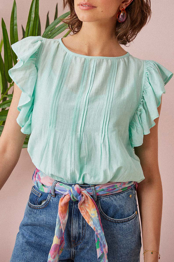 Blusa Varoli - Menta suave