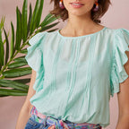 Varoli Blouse - Soft Mint