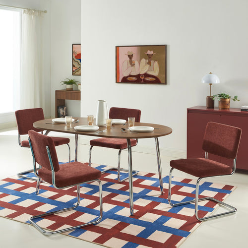 Vassi - Mesa de comedor - Efecto nogal