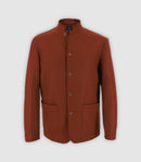 Veste Col Mao Terracota