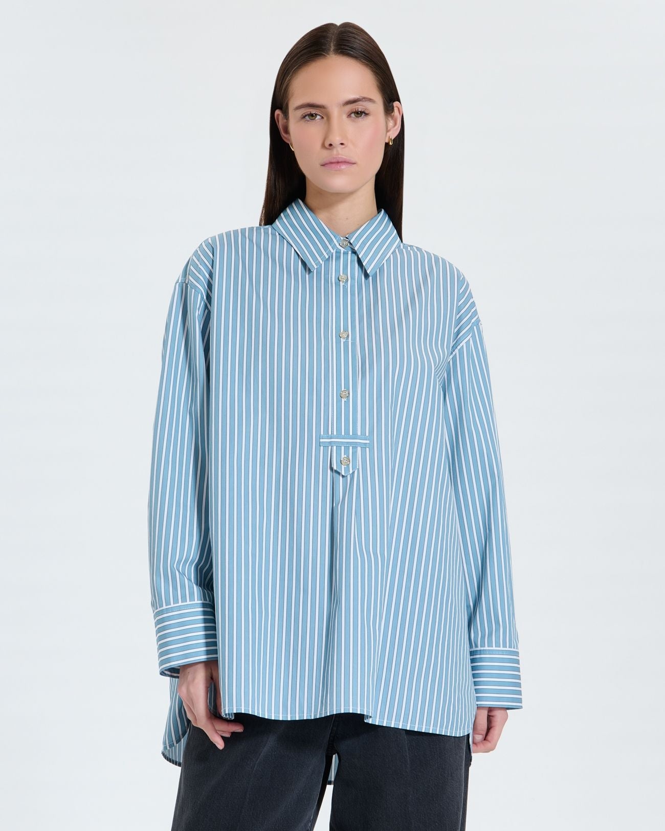 Oversized striped shirt_1
