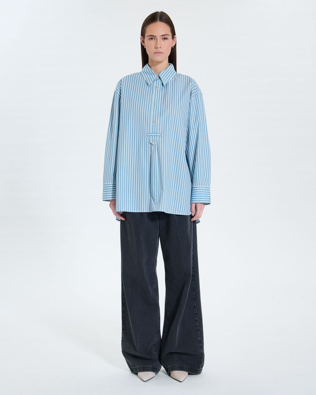 Oversized striped shirt_4