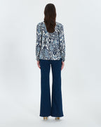 Summer wave print shirt_3