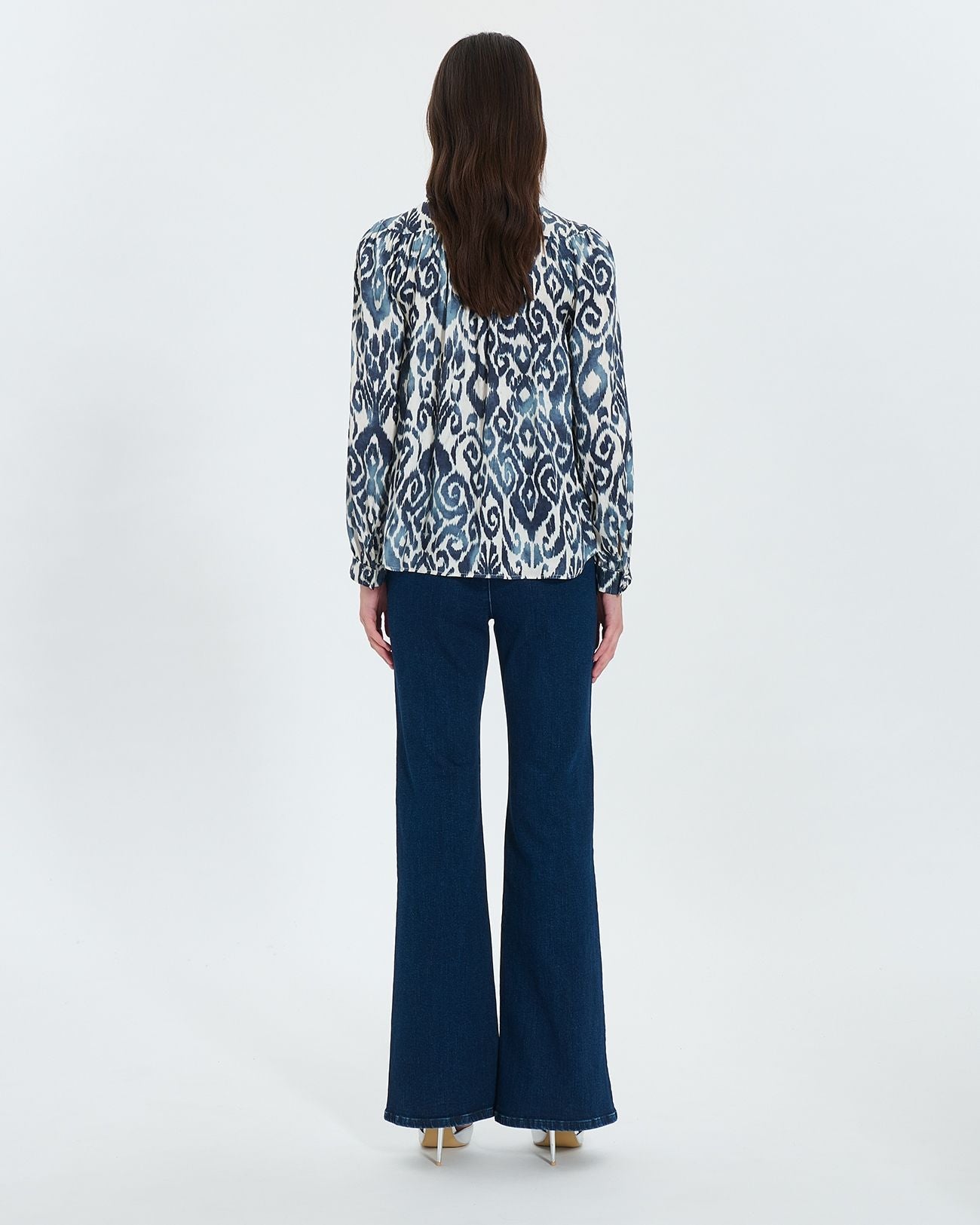 Summer wave print shirt_3