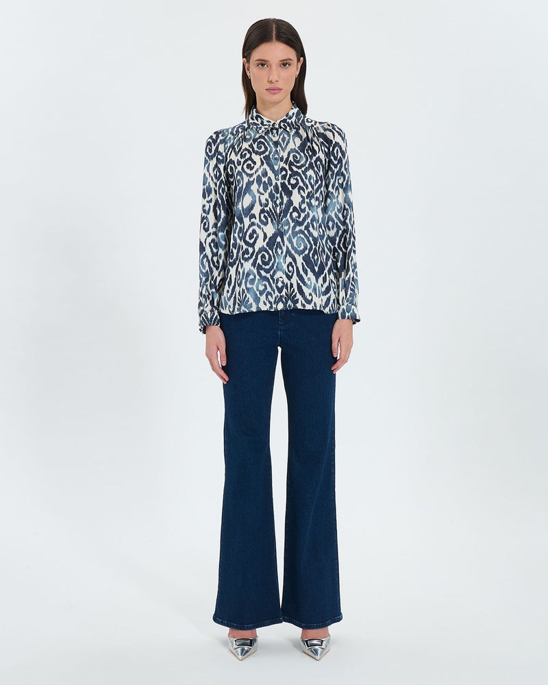 Chemise à imprimé summer wave_4