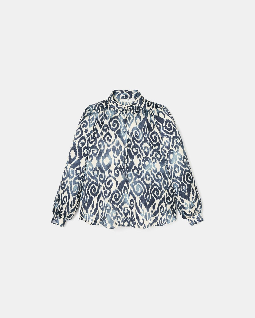 Summer wave print shirt_5