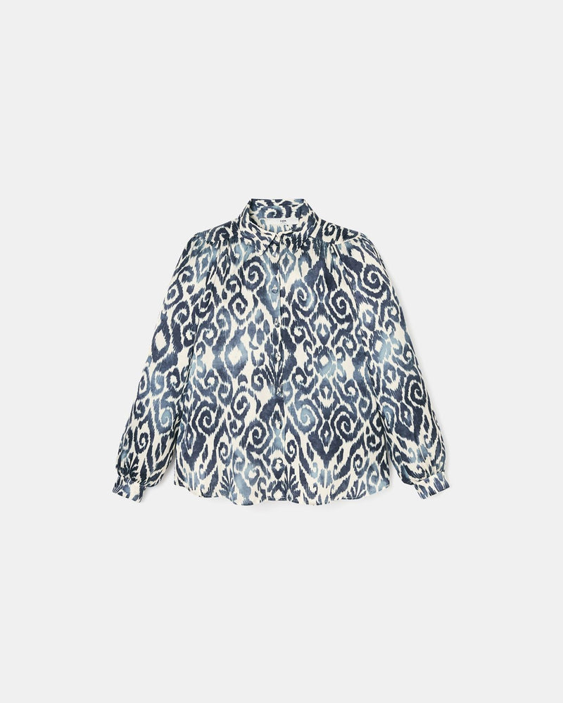Chemise à imprimé summer wave_5