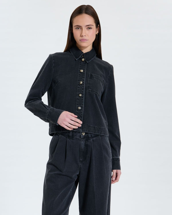 Chemise en jean noire_1