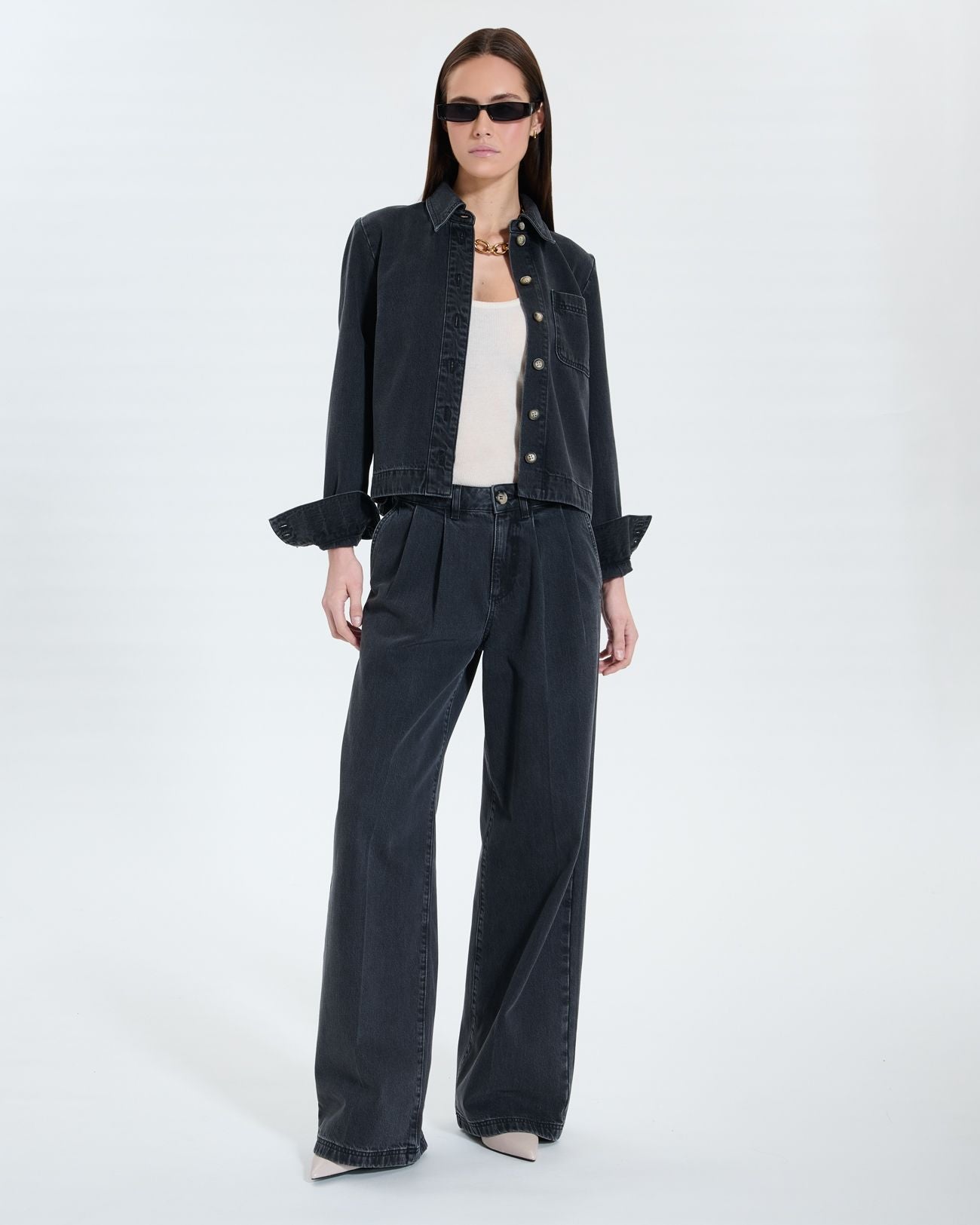 Chemise en jean noire_2