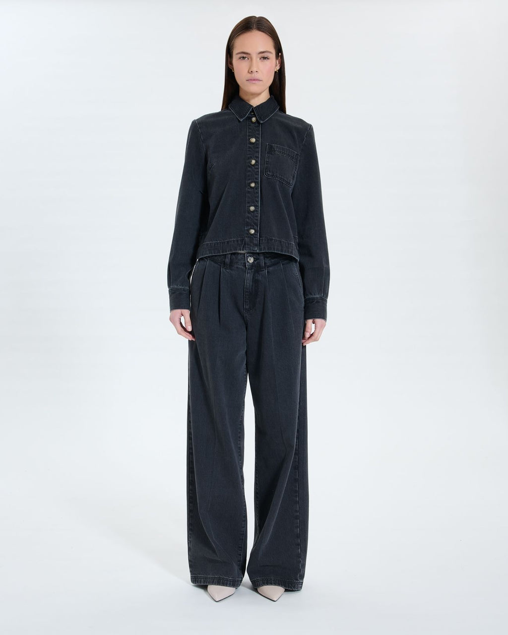 Chemise en jean noire_4