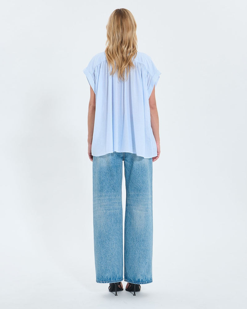 Chemise fluide en coton à rayures_3