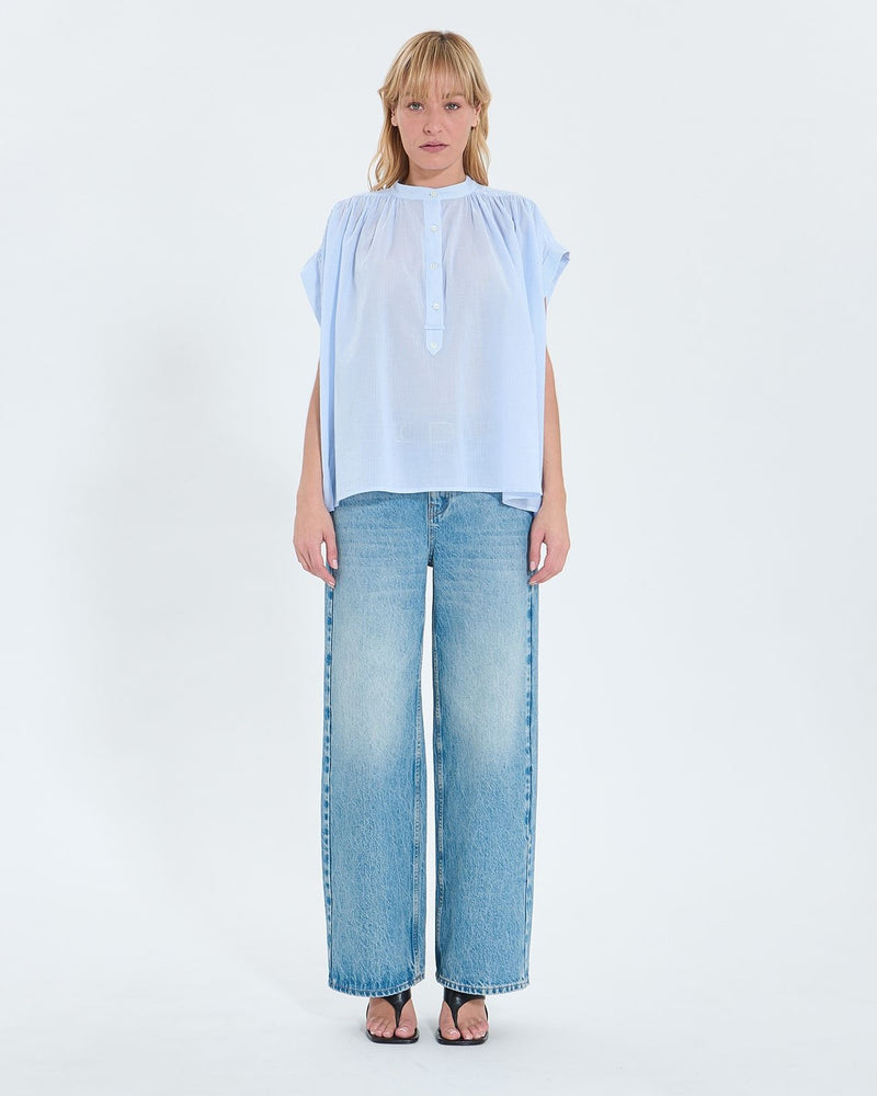 Chemise fluide en coton à rayures_4