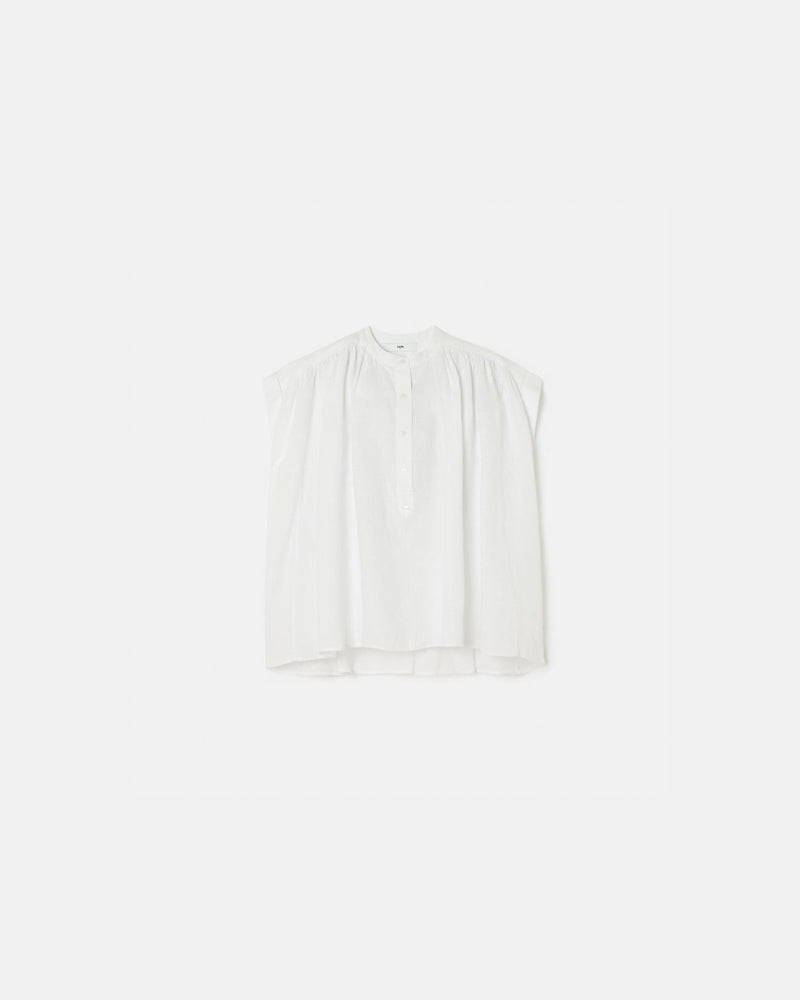 Chemise fluide en coton blanc_1