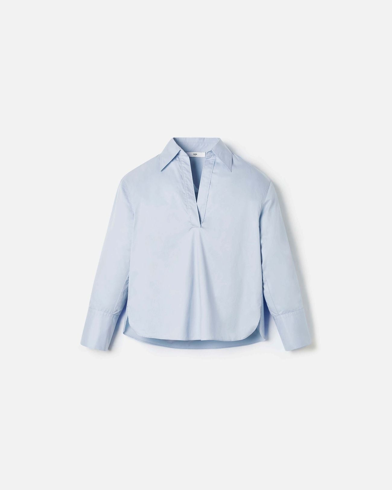 Sky blue poplin shirt_5