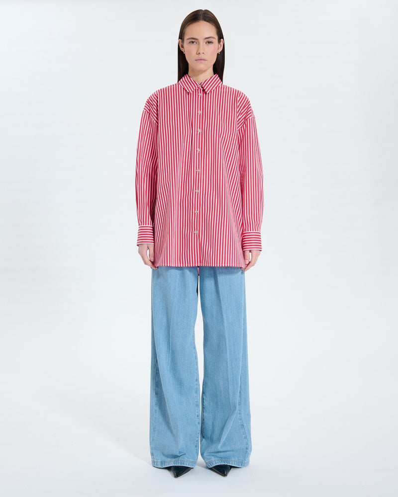 Chemise en popeline à rayures_5
