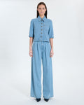 Chemise courte light blue_4