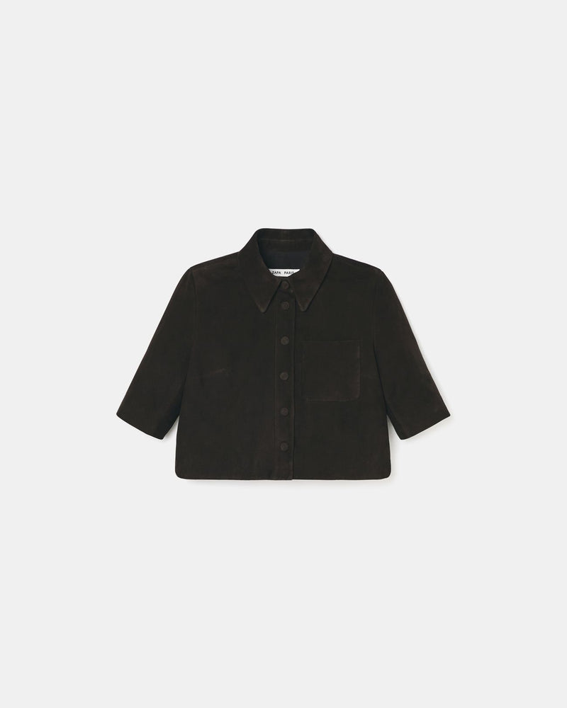 Chemise courte chocolat_5