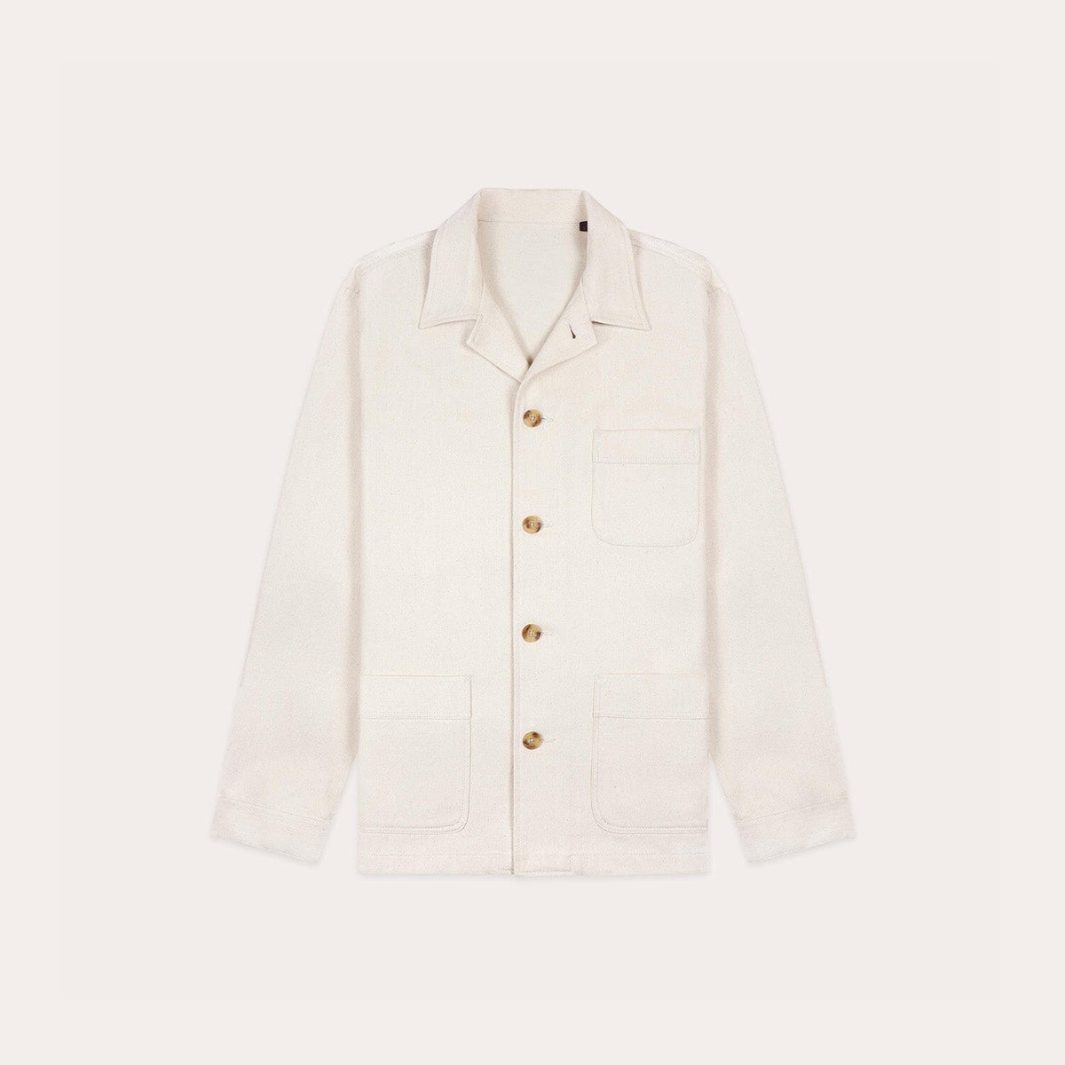 Veste De Travail En Coton Écrue