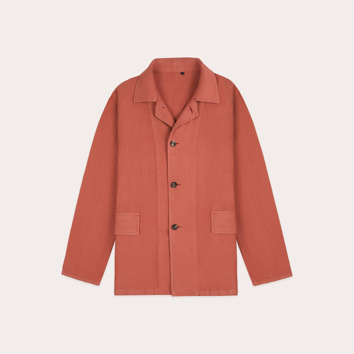 Veste De Travail En Coton Et Lin Corail