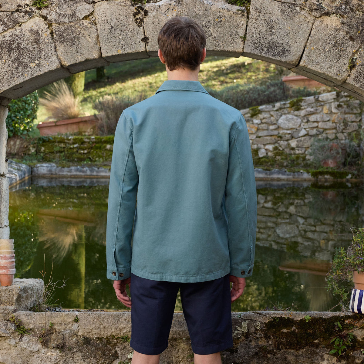 Veste De Travail Bleue