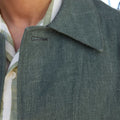 Veste De Travail En Lin Verte
