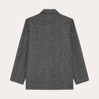 Veste De Travail En Laine Nattée Grise