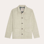 Veste Atelier En Soie Tussah Beige Chiné