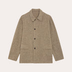 Veste De Travail En Laine À Chevrons Kaki