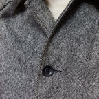 Veste De Travail En Laine Nattée Grise