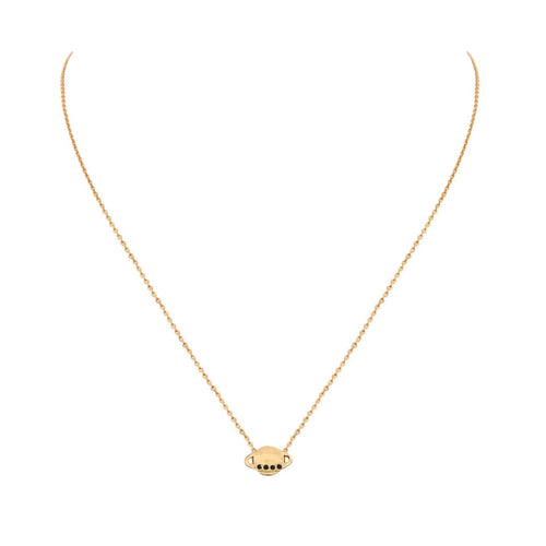 Collier Doré Vega Saturne Jet