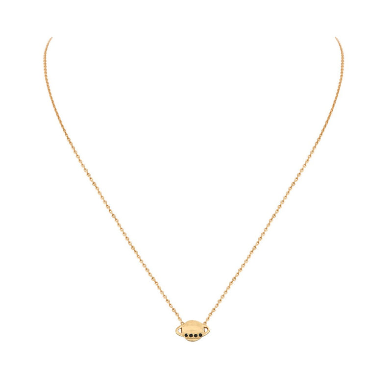 Collier Doré Vega Saturne Jet