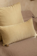 Housse De Coussin Velour - Ecru