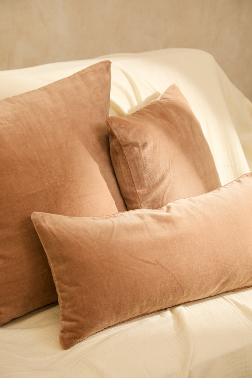 Housse De Coussin Velour - Rose