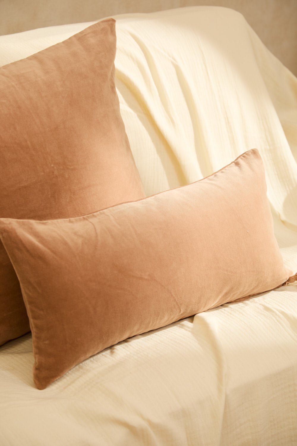 Housse De Coussin Velour - Rose