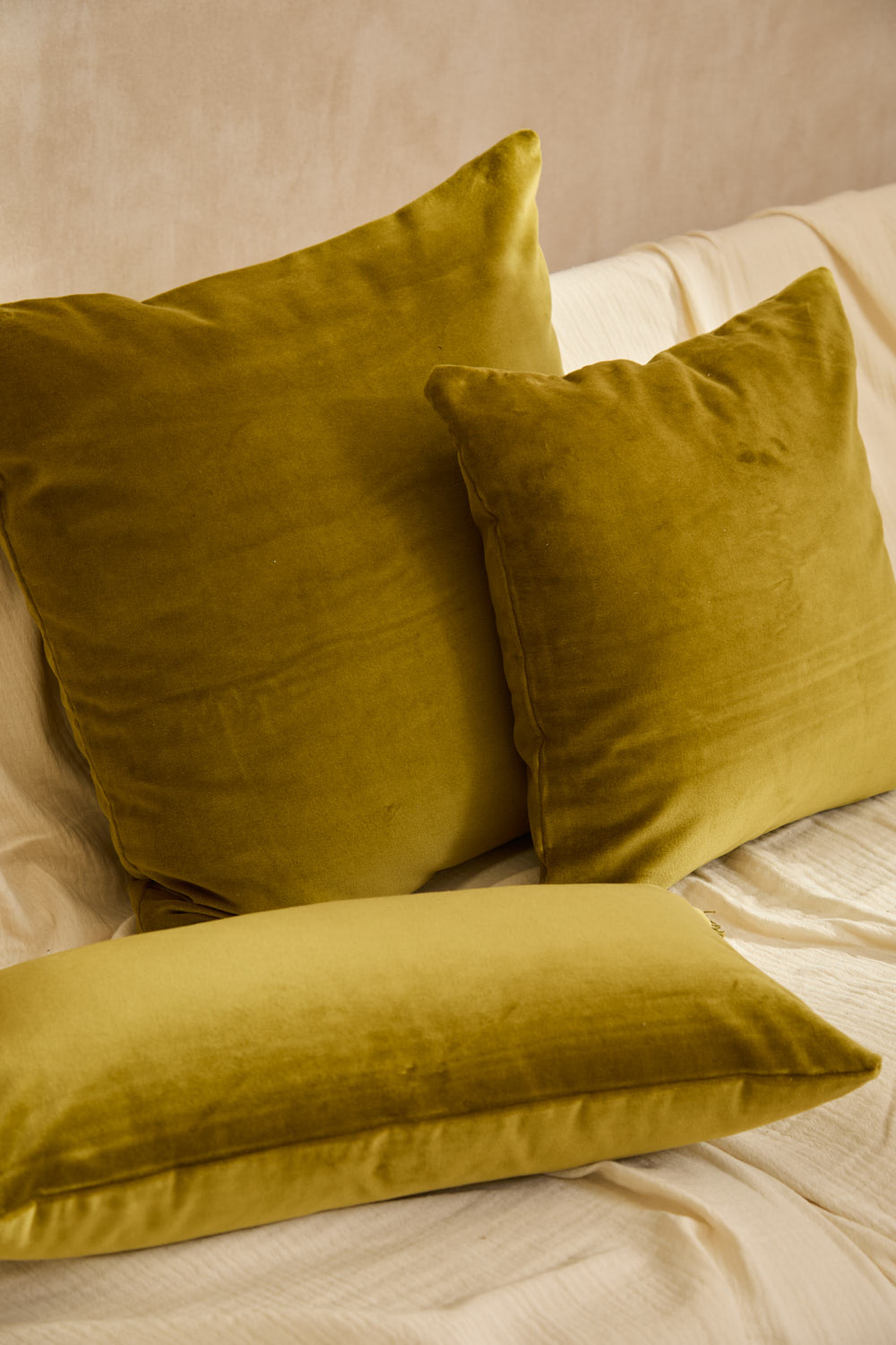 Housse De Coussin Velour - Vert