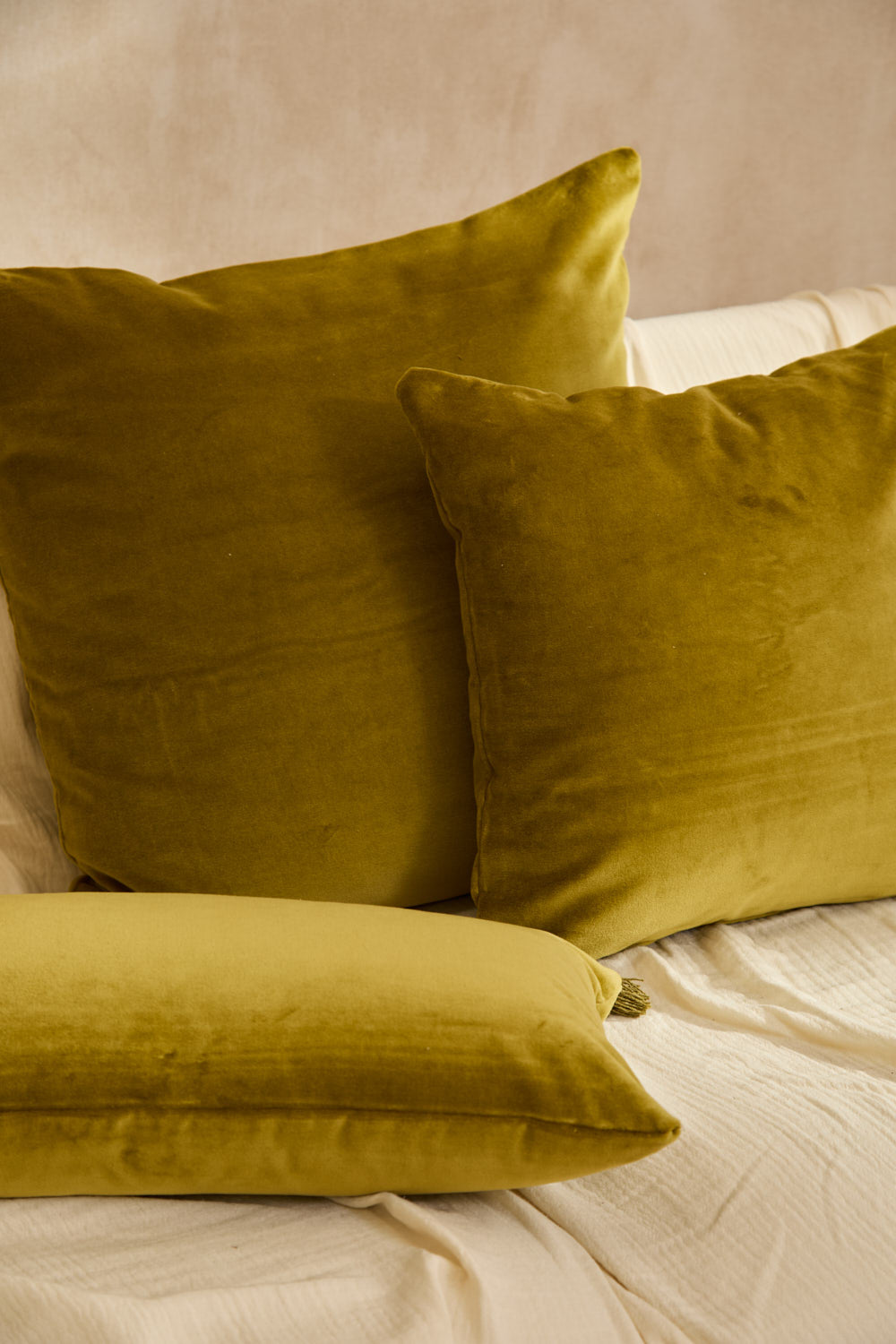 Housse De Coussin Velour - Vert