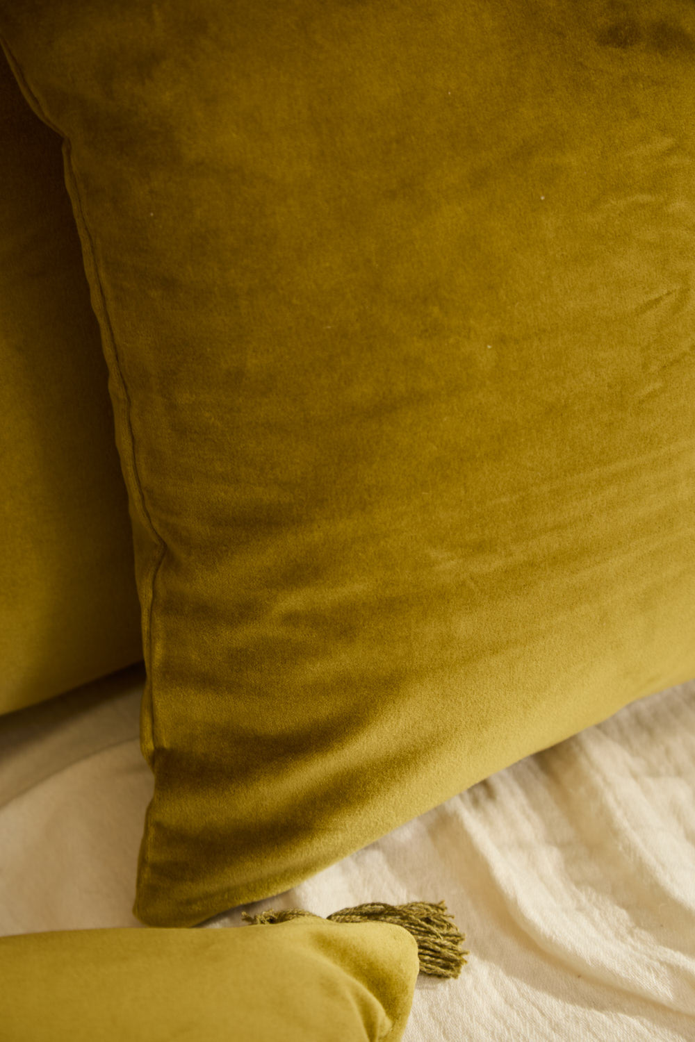 Housse De Coussin Velour - Vert