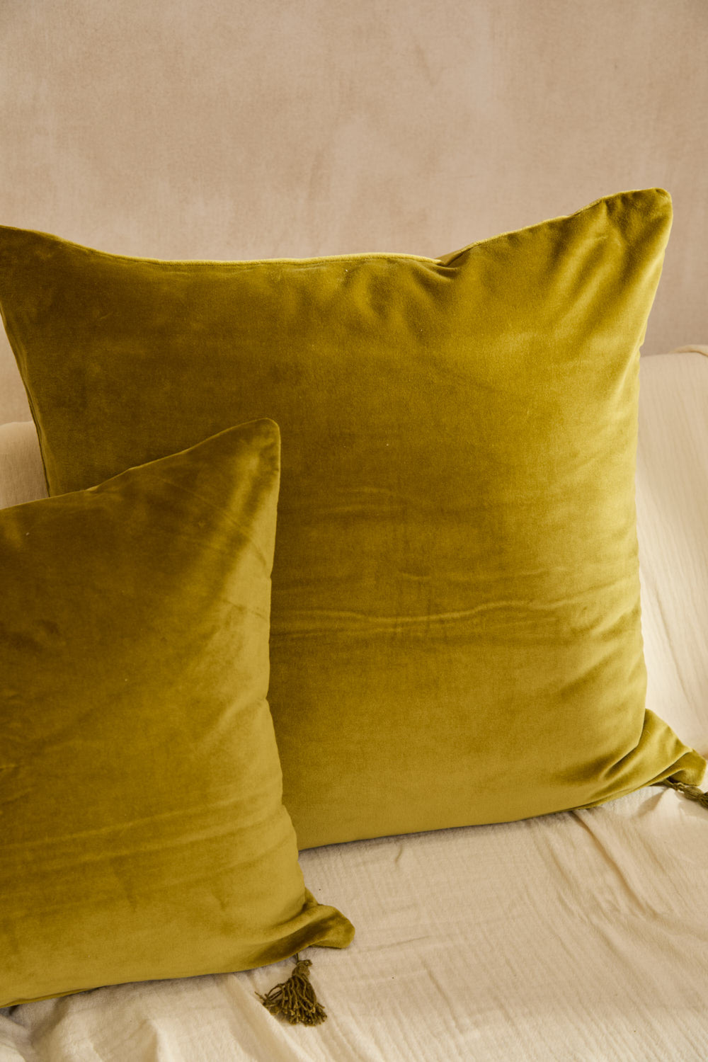 Housse De Coussin Velour - Vert