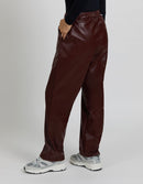Pantalon Straight Venise - Burgundy - Femme