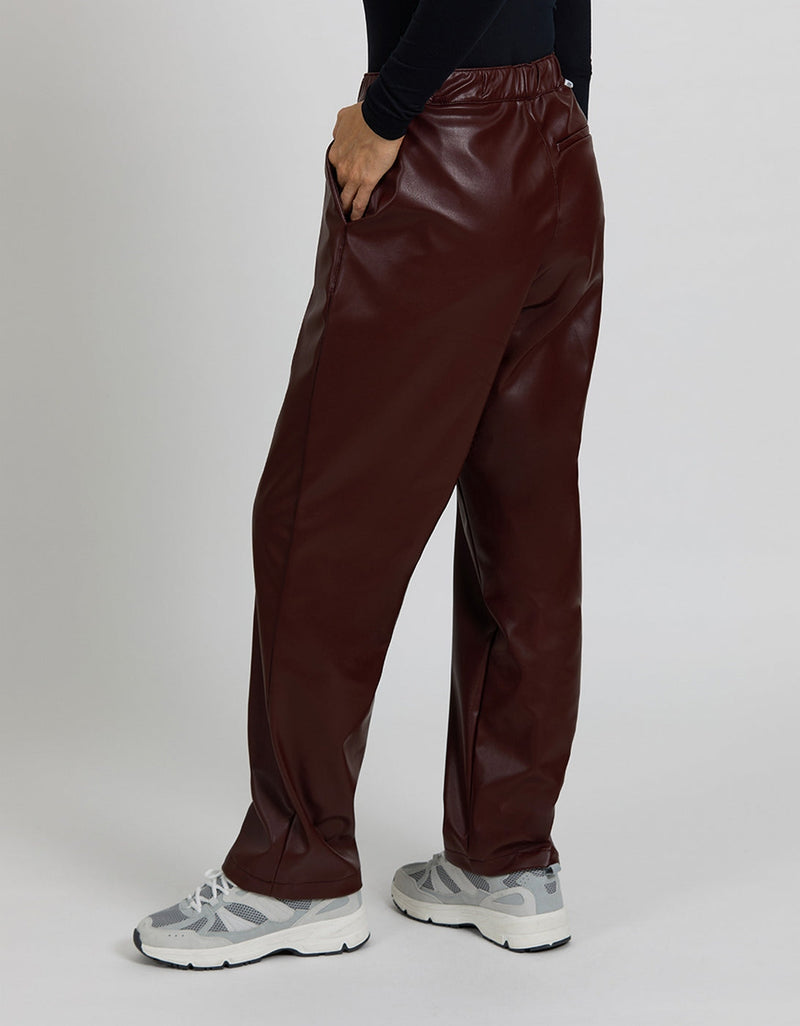 Pantalon Straight Venise - Burgundy - Femme