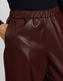 Pantalon Straight Venise - Burgundy - Femme