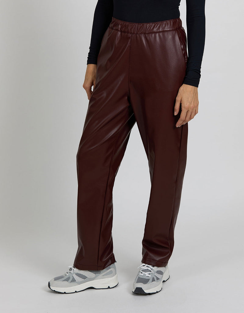 Pantalon Straight Venise - Burgundy - Femme