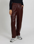 Pantalon Straight Venise - Burgundy - Femme